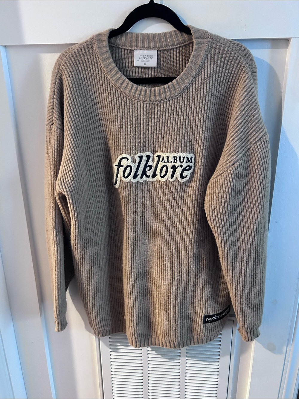 Taylor Swift folklore oversized crew neck sweater